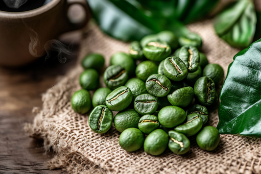 Café, grains verts